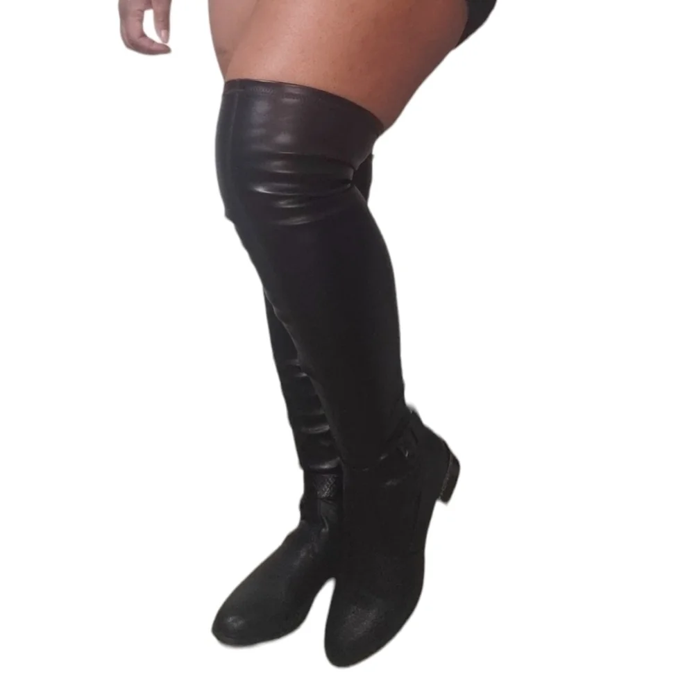 Olivia Miller Women's Hailey Black Over-the-Knee Boots Sz 7.5, 10